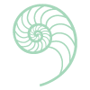 Golden Isles Center for Plastic Surgery logo shell green color